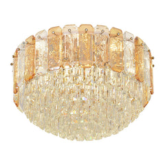 Crystal Dome Light Minimalist Ceiling American Style Dome Light For Dining Room, Kitchen, Bedroom And Living Room