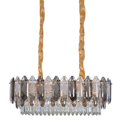 American Style Chandelier Luxury Square Chandelier Crystal Lamp For Dining Room, Kitchen, Bedroom And Living Room