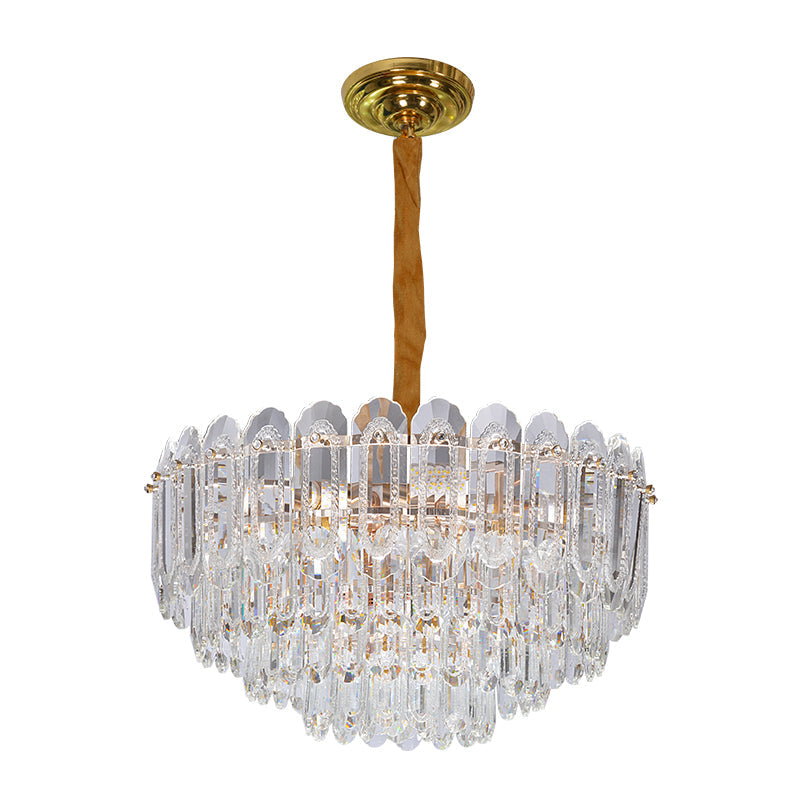 High-End Crystal Chandelier Modern Style Chandelier Crystal Round Chandelier For Dining Room, Kitchen, Bedroom And Living Room