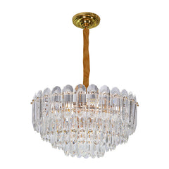 High-End Crystal Chandelier Modern Style Chandelier Crystal Round Chandelier For Dining Room, Kitchen, Bedroom And Living Room