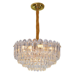 High-End Crystal Chandelier Modern Style Chandelier Crystal Round Chandelier For Dining Room, Kitchen, Bedroom And Living Room